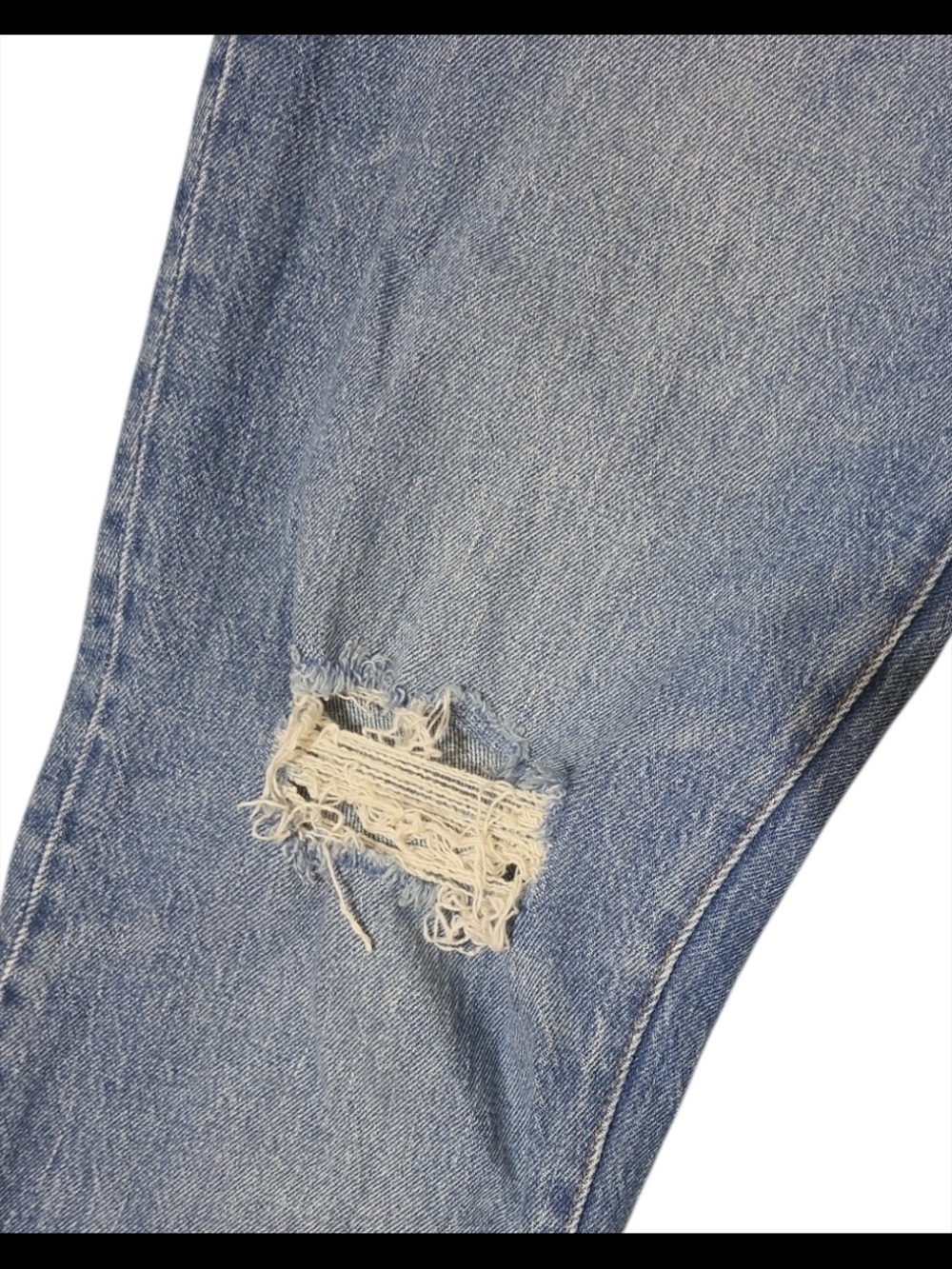 Madewell The Mid Rise Perfect Vintage Jean Straight Leg Distressed Size 29 - Picture 4 of 14
